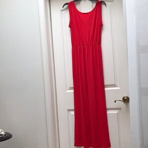 H&M Divided Elegant Red Maxi Dress Size XS